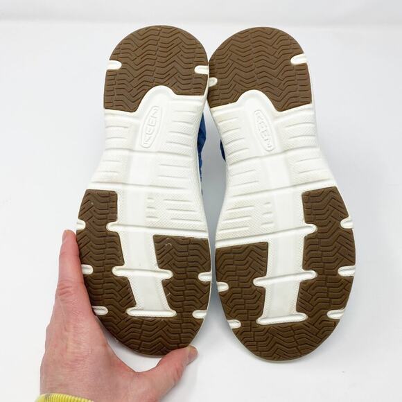 Keen Blue/White Uneek Sport Sandals Women's Size 6 Bungee Cinch Closure EUC - Picture 6 of 10